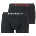 Produktbild: Bruno Banani 2P Flowing Shorts Schwarz/Weiß Baumwolle Medium Herren
