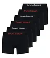 Produktbild: Bruno banani 6er Pack Herren Boxershorts Shorts Unterhosen Flowing, Farbe:Schwarz, Menge:6er Pack (3X 2er), Wäschegröße:M, Artikel:-1936 schwarz-weiß/schwarz-rot