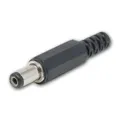 Produktbild: world-trading-net - DC-Stecker 5,5x2,1mm, Lötanschluss & Knickschutz, Kunststoffhülse zum Aufschrauben, 2 Pin Stecker für Modellbau & Reparaturen