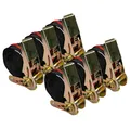 Produktbild: 6er Set Ratschenspanngurt 25mm 5m Zurrgurt Spanngurt mit Ratsche