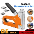Produktbild: Handtacker set Tüv GS geprüft - Profi Tacker mit 3000 Tlg. Klammern 3 IN 1 T/U/D