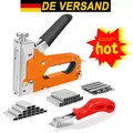 Produktbild: 3 in 1 Handtacker Set 3000 Klammern Pro geprüft Profi Tacker für Holz Stoff