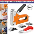 Produktbild: Handtacker set Tüv GS geprüft - Profi Tacker mit 3000 Tlg. Klammern 3 IN 1 T/U/D
