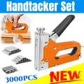 Produktbild: 3in1 Handtacker Set 3000 Klammern Türnägel/T-Nägel/U-Nägel Tacker für Holz DIY
