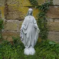Produktbild: Heilige Madonna Maria Mutter Steinfigur 63 cm 16 kg Grau Beton frostsicher