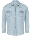 Produktbild: Rock Creek Jeanshemd Herren Jeanshemd Hellblau H-322