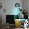Produktbild: RGB LED Bogen Steh Leuchte Fernbedienung Höhenverstellbar Stand Lampe dimmbar