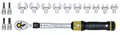 Produktbild: Proxxon MicroClick Drehmomentschlüssel MC 60-Multi.(12-60 Nm, inkl. Gabelschlüssel, Ratschenkopf 3/8“, inkl. Schraubereinsätze) 23341