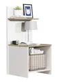 Produktbild: VCM Nachttisch Hoher Nachtschrank Nachttisch Beistelltisch Malisa (1-St), VCM Nachttisch Malisa 91x45x40 cm Holzwerkstoff