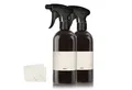 Produktbild: Oputec Sprühflasche 2 x 500ml Sprühflasche aus Kunststoff Schwarz zum Befüllen + Etiketten