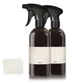 Produktbild: Oputec 2 x 500ml Sprühflaschen Kunststoff schwarz, Pflanzen, Blumen, Reinigung