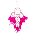 Produktbild: 40cm x 9cm Dreamcatcher Traumfänger Knall Pink Neon Glitzer Gute Träume