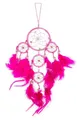 Produktbild: 40cm x 9cm Dreamcatcher Traumfänger Knall Pink Neon Glitzer Gute Träume Kinder