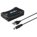 Produktbild: Hama Scart zu HDMI Adapter AV Konverter für Full-HD + HD TV, Audio Video Wandler