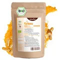 Produktbild: Kurkuma Kapseln Bio Nachfüllpack | 400 Stück | 4800mg Kurkuma pro Tagesdosis | frisch gemahlene Kurkumawurzel in Bio-Qualität | vegane Kapselhülle | vom Achterhof