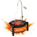 Produktbild: Lemodo Holzkohlegrill | Schwenkgrill mit Kurbel zur Höhenverstellung | Feuerschale mit Grillrost| Hängegrill für Gulaschkessel | auch als Feuerkorb nutzbar