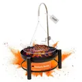 Produktbild: Holzkohlegrill mit stabiler Feuerschale, Schwenkgrill mit höhenverstellbarem Gri