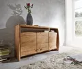 Produktbild: DELIFE Sideboard Live-Edge 145 cm Akazie Natur 3 Türen