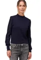 Produktbild: Zero Strickpullover Damen mit transparenten Ärmeln (1-tlg) weiteres Detail