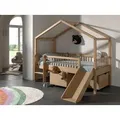 Produktbild: Vipack Hausbett, Eiche, Holz, Eiche, massiv, Höhe ca. 20 cm, 90x200 cm, Kinder- & Jugendzimmer, Kindermöbel, Kinderbetten, Hausbetten