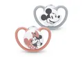 Produktbild: NUK Schnuller NUK Space Schnuller Silikon Gr.3 – Mickey Mouse, Rot, BPA-frei