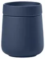 Produktbild: Zone Denmark Nova One Aufbewahrungsbox mit Deckel, Keramikdose zur Aufbewahrung von Badutensilien wie Wattepads & Wattestäbchen, Durchm. 8,4 cm, Höhe 10 cm, Fassungsvermögen 290 ml, Royal Blue