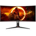 Produktbild: AOC Gaming CU34G2XP - 34 Zoll WQHD Curved Monitor, 180 Hz FreeSync Prem., HDR400 (3440x1440, 1ms GtG, HDMI, DisplayPort, USB Hub) schwarz-rot