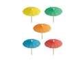 Produktbild: 1440 Deko Picker 10 cm farbig sortiert Eisschirmchen uni Eisdekoration Cocktail