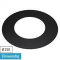 Produktbild: Rauchrohr / Ofenrohr 250mm - Wandrosette schwarz DN250 Rosette Kaminrohr Ofen