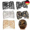 Produktbild: besbomig 5 Stücke Perlen Haarspange Stretch Haarkamm Elastisch Haar Klammern