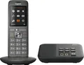 Produktbild: Gigaset Festnetz-Telefon CL660A (mit Box 200) Schwarz mit Sation + AB schnurlos