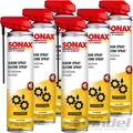 Produktbild: 6x 400ml SONAX SILIKONSPRAY MIT EASYSPRAY SCHMIERUNG SCHUTZ FARBLOS GLEITMITTEL