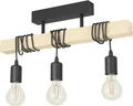 Produktbild: Eglo Deckenleuchte Townshend schwarz braun 55 x 10,5 cm  Deckenlampen &