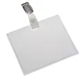 Produktbild: 121286 - Namensschilder mit Hosenträger clip 90x60 mm 24 Stück farblos