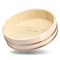 Produktbild: Reishunger Hangiri Holzschüssel für Einsteiger, 30cm Durchmesser - Zur Veredlung von Sushi Reis - erhältlich in 30 cm bis 60 cm