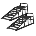Produktbild: Wiltec 2X Auffahrrampe bis 2 t je Paar, 915x350x275 mm, Auffahrschiene für Fahrzeuge, Verladerampen aus Stahl