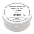 Produktbild: Vaselinum Album 100ml für pflege Anwendungen, Ph. Eur. Petrolatum, Made in Germany