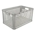 Produktbild: keeeper Transportkorb, Stapelbar, Polypropylen, 64 l, Robert, Hellgrau