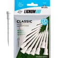 Produktbild: Longridge Golf Tees Weiß 72mm - 12 Stück - Microwood mit Distance-Ring-System