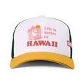 Produktbild: Coastal HFT Better Hawaii Trucker Cap White/Gold/Olive Basecap Meshcap Kappe Neu
