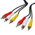 Produktbild: 3 m Cinch Kabel 3-fach RCA Audio Video Chinch Cinchkabel mit 3 Cinchstecker AV