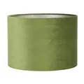 Produktbild: Dirk Davids Leuchten GmbH Lampenschirm Zylinder Leinen Velours Grün für Standleuchte Hängeleuchte Tischleuchte 20-20-15