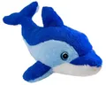 Produktbild: Carl Dick Delfin blau mit Glitzer-Augen, Plüschtier, Kuscheltier ca. 44cm 3580