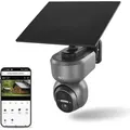 Produktbild: EMOS GoSmart Outdoor Überwachungskamera, 3MP Rotierend, 4G/LTE & App - Solarpanel Akku, Google Assistant, Alexa kompatibel, wasserdicht, grau, H4058 - Grau