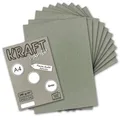 Produktbild: 25x Vintage Kraftpapier in Grau - DIN A4 21 x 297 cm - 210 x 297 mm - 240 g/m...