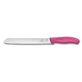 Produktbild: Victorinox Swiss Classic, Profi Brotmesser, Extra Scharfe Klinge, Wellenschliff, 21 cm, Robuster Kunststoffgriff, Rostfreier Stahl, pink