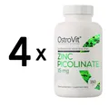Produktbild: 4 x OstroVit Zinc Picolinate, 15mg - 150 tablets (31,50 EUR/kg)