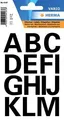 Produktbild: HERMA 4167 Buchstaben-Sticker A-Z Folie schwarz 25 mm hoch