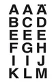 Produktbild: HERMA Buchstaben-Sticker A-Z, Folie schwarz, 25 mm hoch