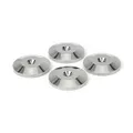 Produktbild: Dynavox Spike Unterlegscheiben für Lautsprecherboxen und Geräte, stilvoller Schutz vor Kratzern auf dem Boden oder im HiFi-Regal, 4er-Set, Silber